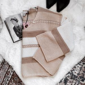 SOLD Sincerely Jules Latte&Cream Knitted Sweater